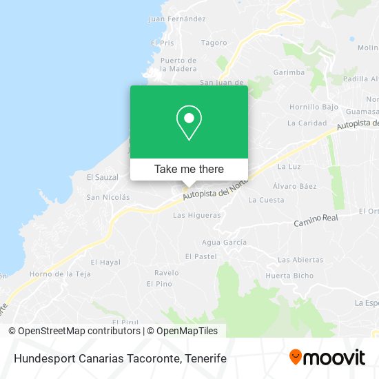 Hundesport Canarias Tacoronte map