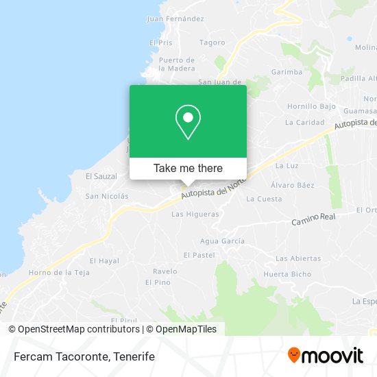 mapa Fercam Tacoronte