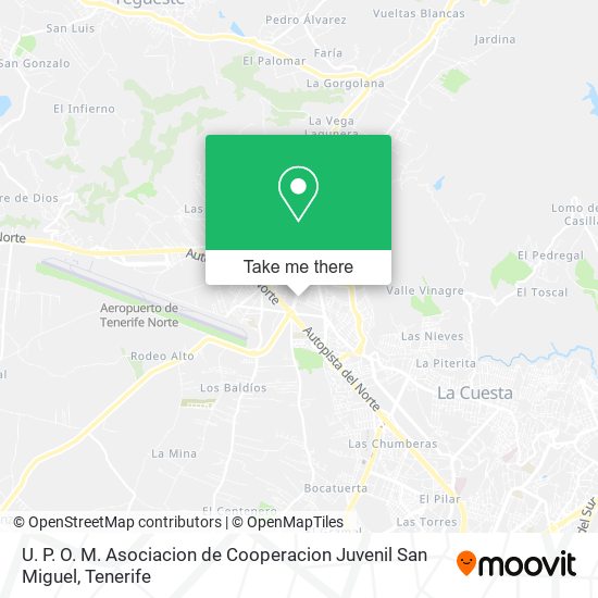 U. P. O. M. Asociacion de Cooperacion Juvenil San Miguel map