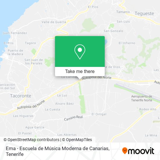 Ema - Escuela de Música Moderna de Canarias map