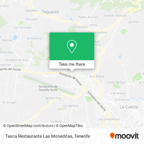 mapa Tasca Restaurante Las Moneditas