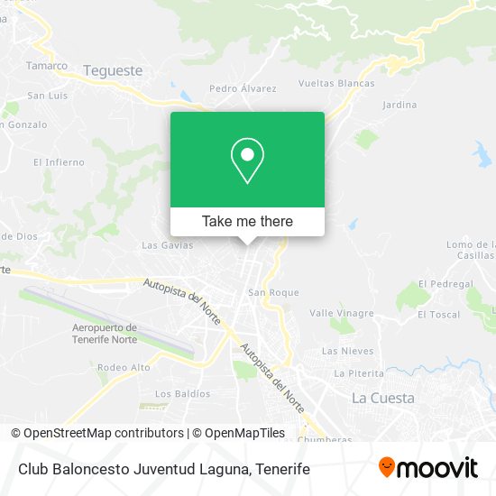 mapa Club Baloncesto Juventud Laguna