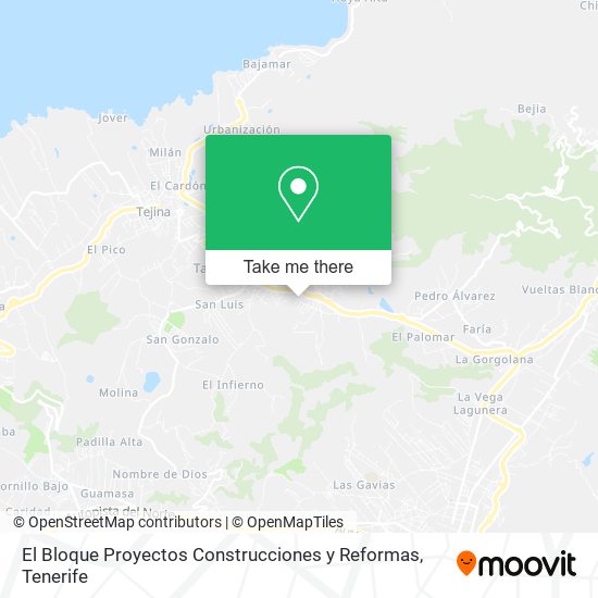 El Bloque Proyectos Construcciones y Reformas map