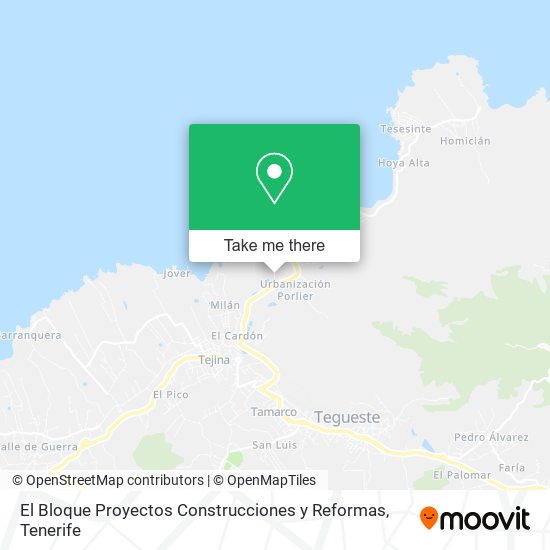 mapa El Bloque Proyectos Construcciones y Reformas