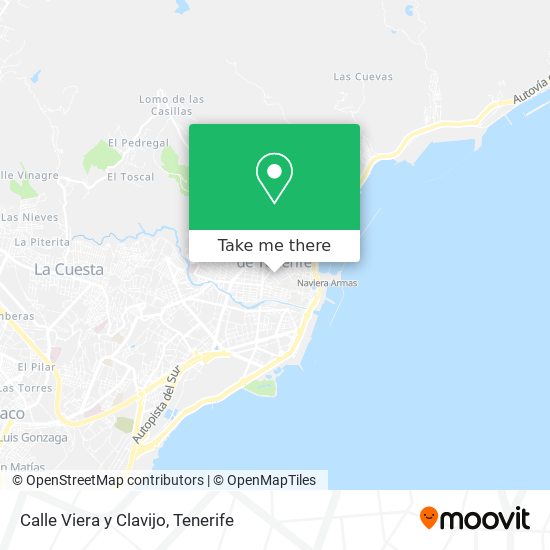 mapa Calle Viera y Clavijo