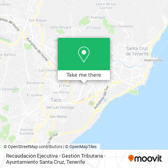 Recaudación Ejecutiva - Gestión Tributaria - Ayuntamiento Santa Cruz map