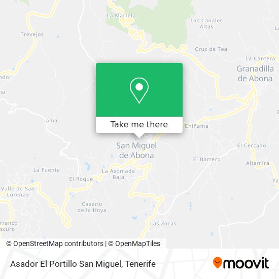 Asador El Portillo San Miguel map