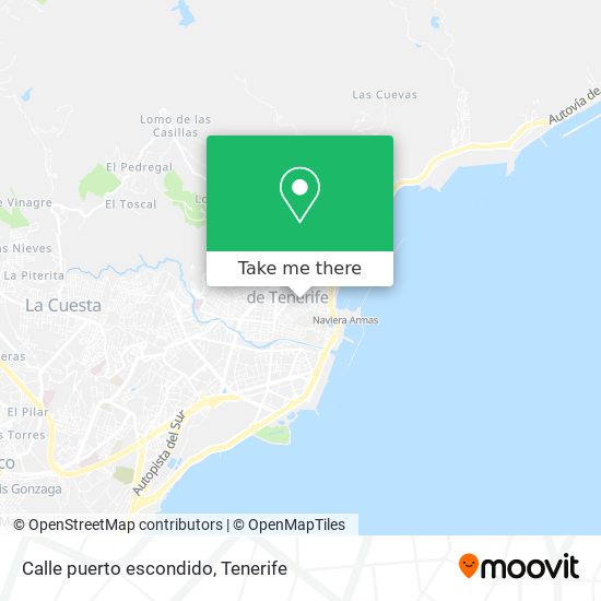 How to get to Calle puerto escondido in Santa Cruz De Tenerife by Bus?