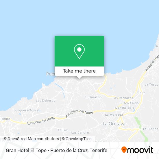 Gran Hotel El Tope - Puerto de la Cruz map