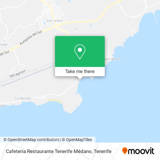 Cafeteria Restaurante Tenerife Médano map