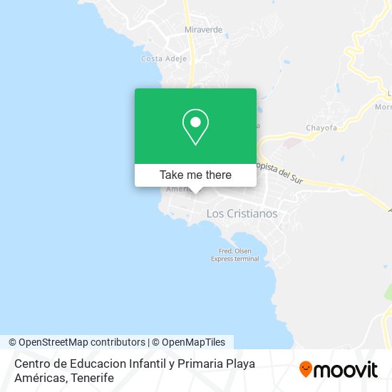 mapa Centro de Educacion Infantil y Primaria Playa Américas