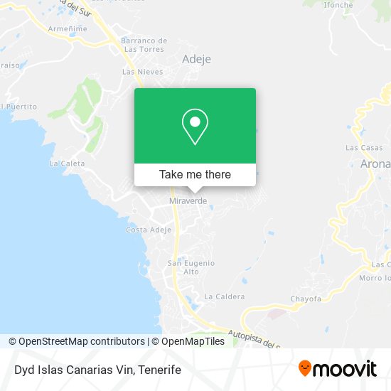 Dyd Islas Canarias Vin map