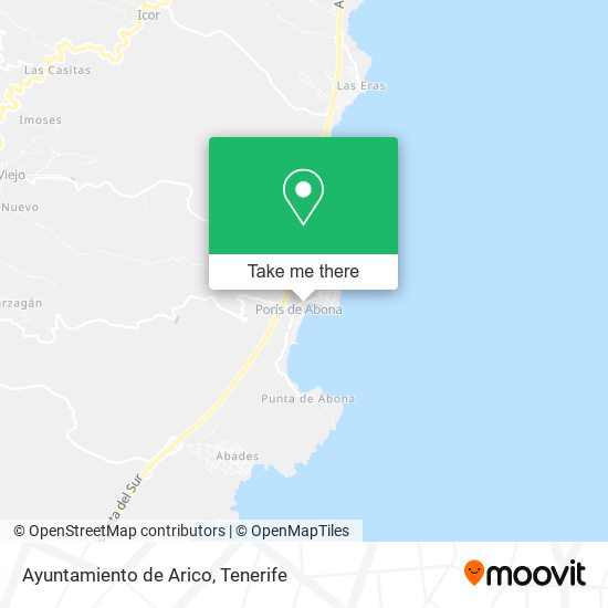 Ayuntamiento de Arico map