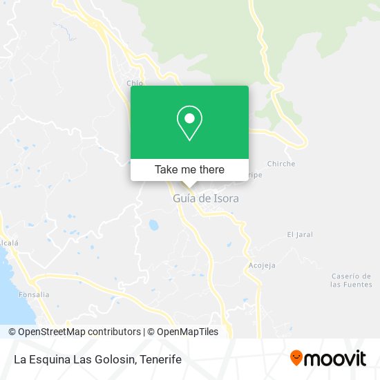 La Esquina Las Golosin map