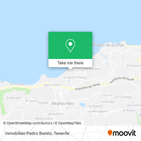 Inmobilien Pedro Benito map