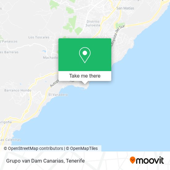 Grupo van Dam Canarias map