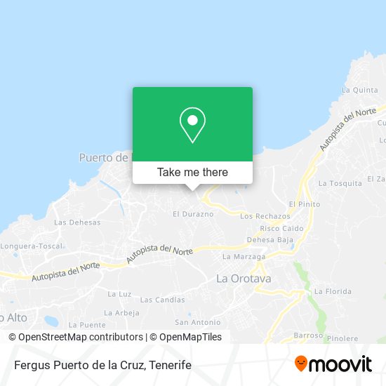 Fergus Puerto de la Cruz map