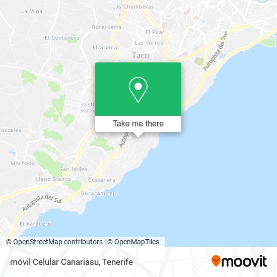 mapa móvil Celular Canariasu