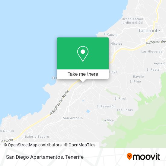 San Diego Apartamentos map