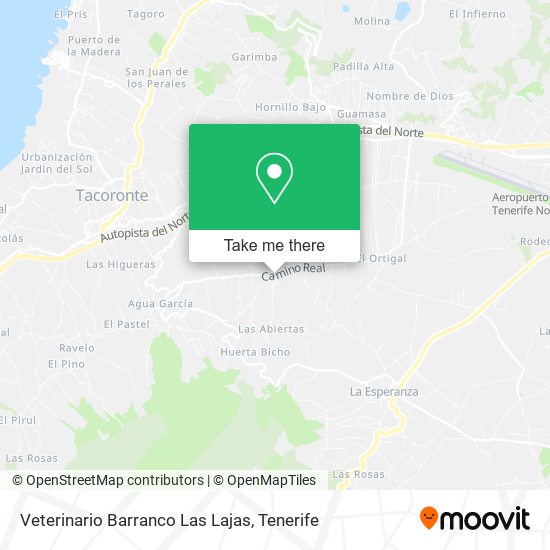 Veterinario Barranco Las Lajas map