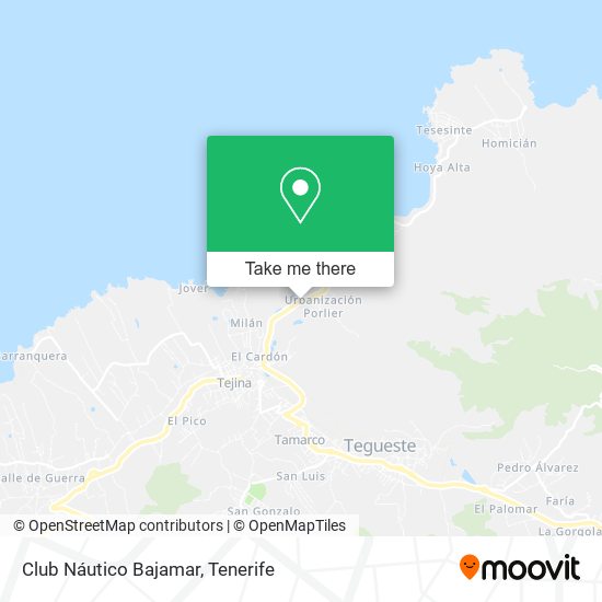 mapa Club Náutico Bajamar