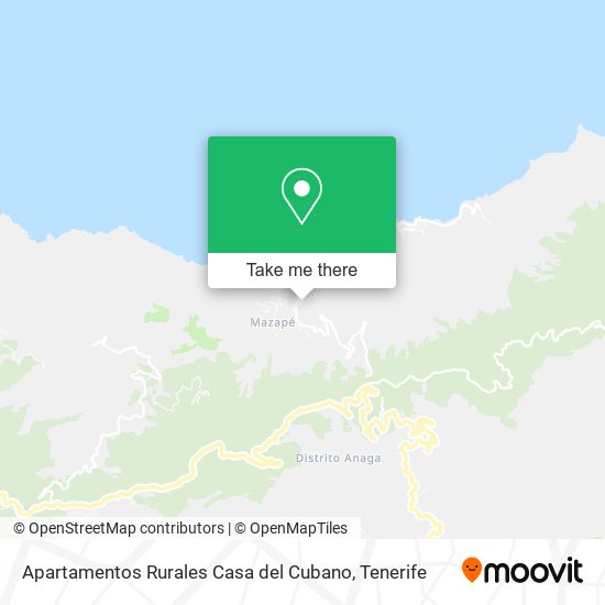 Apartamentos Rurales Casa del Cubano map