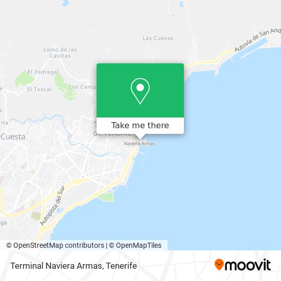 mapa Terminal Naviera Armas