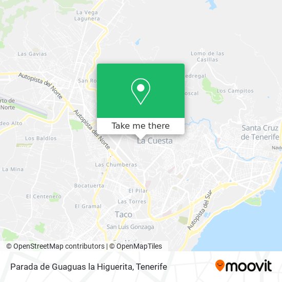 mapa Parada de Guaguas la Higuerita
