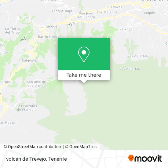 volcán de Trevejo map