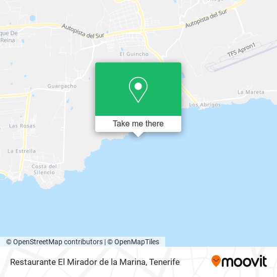 Restaurante El Mirador de la Marina map