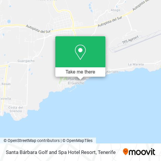 Santa Bárbara Golf and Spa Hotel Resort map