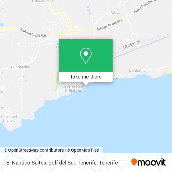 El Náutico Suites, golf del Sur. Tenerife map