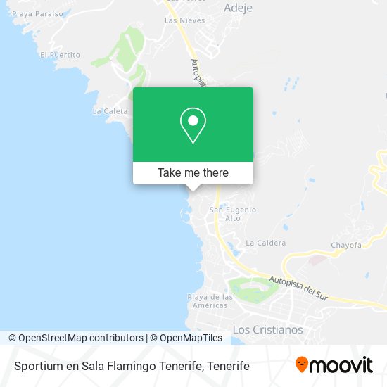 Sportium en Sala Flamingo Tenerife map