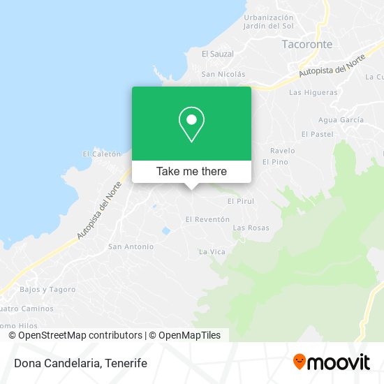 Dona Candelaria map