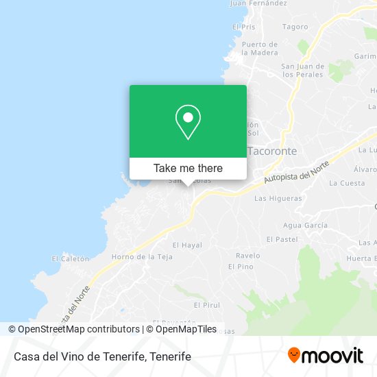 Casa del Vino de Tenerife map