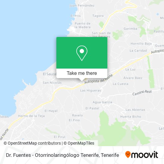 Dr. Fuentes - Otorrinolaringólogo Tenerife map