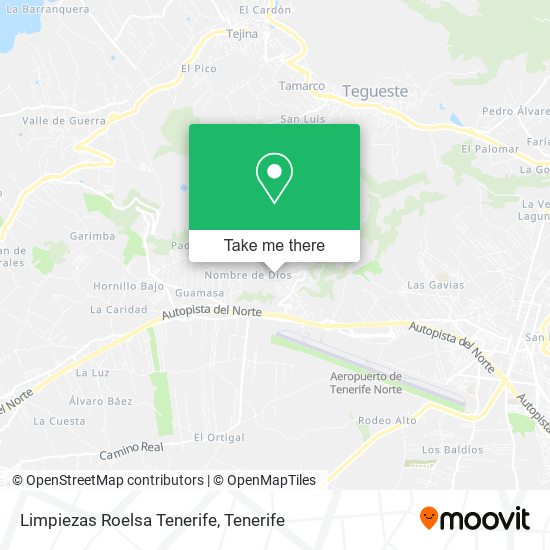 Limpiezas Roelsa Tenerife map