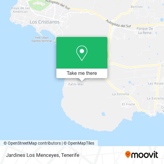 Jardines Los Menceyes map