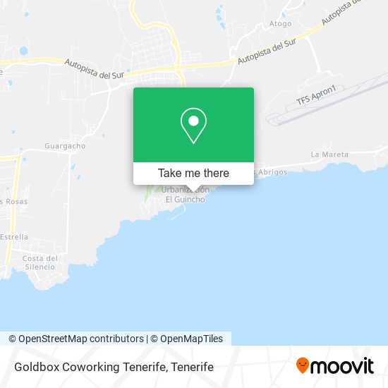 Goldbox Coworking Tenerife map