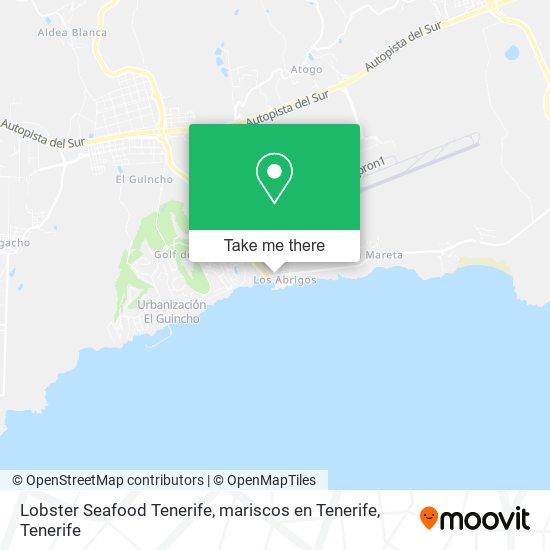 Lobster Seafood Tenerife, mariscos en Tenerife map