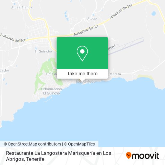 Restaurante La Langostera Marisquería en Los Abrigos map