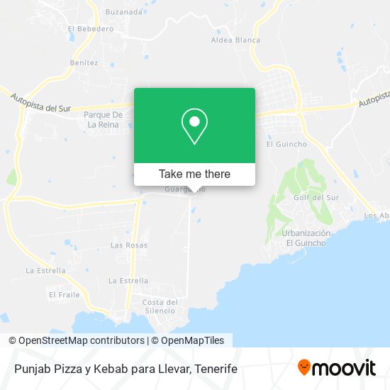 mapa Punjab Pizza y Kebab para Llevar