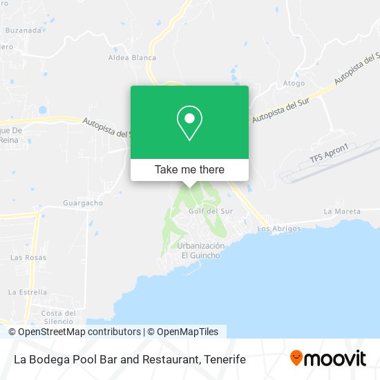 La Bodega Pool Bar and Restaurant map