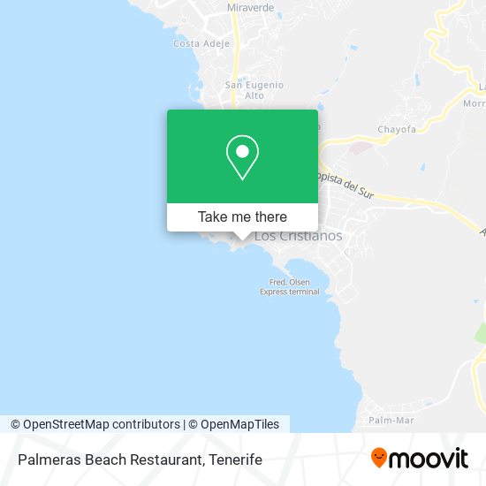 mapa Palmeras Beach Restaurant