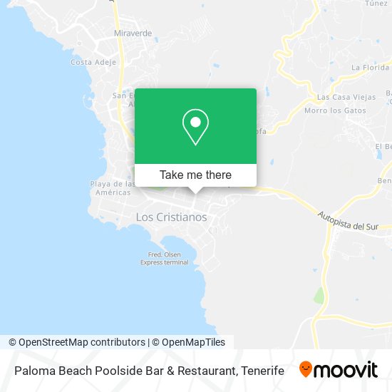 mapa Paloma Beach Poolside Bar & Restaurant