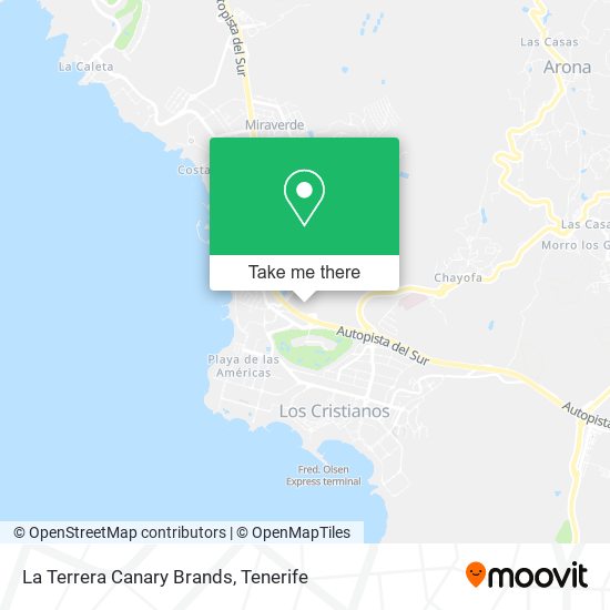 La Terrera Canary Brands map