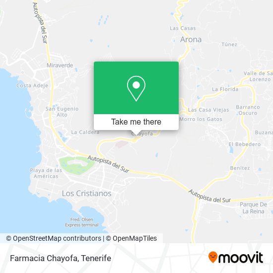 Farmacia Chayofa map