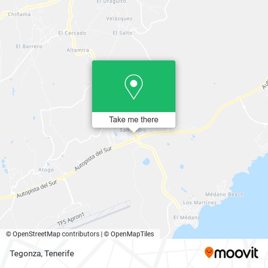 Tegonza map