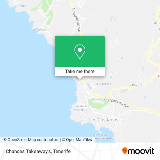 Chances Takeaway's map