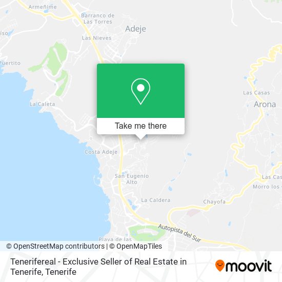 Tenerifereal - Exclusive Seller of Real Estate in Tenerife map
